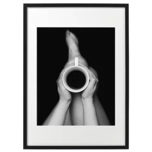 Kawiarka czarno biała fotografia